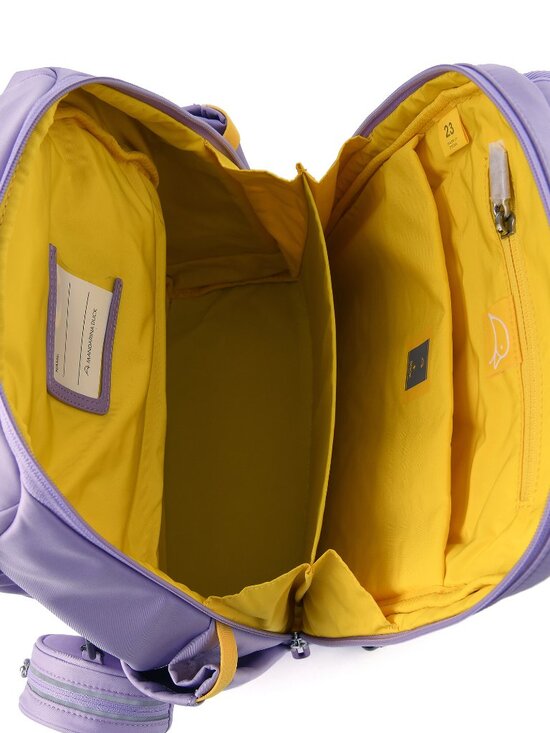 Mandarina Duck Lilac Purple Backpack Duck Embossed Travel Bag with Mini Pouch main image 14